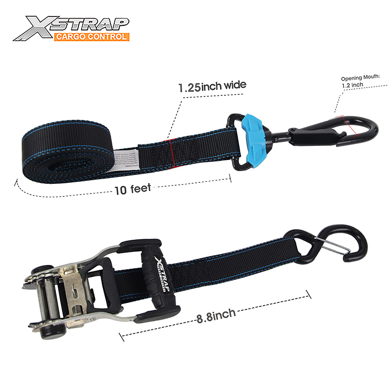 1-1/4inch *10 ft Ratchet Tie Down Strap XS16046